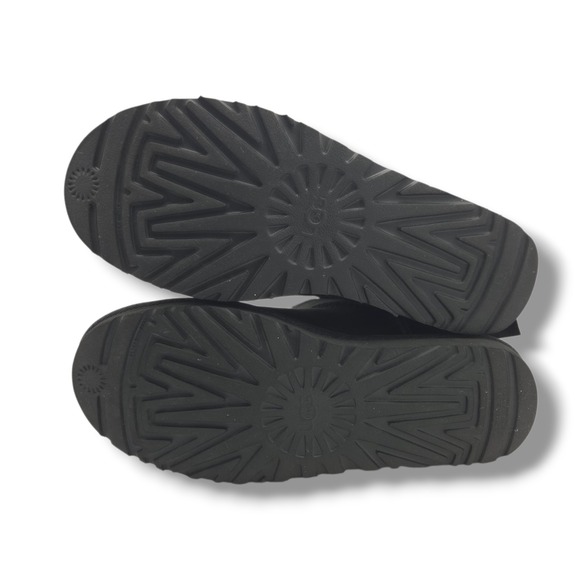 UGG Mini Bailey Bow II Boots Womens 8 Black Water Repellent Wool Lined 1016501 - Picture 7 of 8